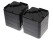 8pcs Black Cuboid Bed Riser