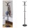 Free-Standing Metal Coat & Hat Rack with 15 Hooks