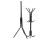 Black Metal Coat & Hat Stand, 8 Hooks