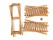 5 Tier Bamboo Shoe Rack 95cm H