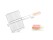BBQ Barbecue Clip Fish Grill Roast Folder Tool with Wooden Handl