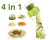 Handheld Spiralizer Vegetable Fruit Slicer 4 in 1