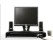 Monitor/TV Stand,Keyboard Storage Black