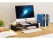 Monitor/TV Stand,Keyboard Storage Black
