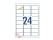A4 Labels Sticker 24's 100 Sheets