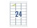 A4 Labels Sticker 24's 100 Sheets