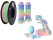 Silk PLA Filament, Matte Rainbow Candy, 1.75mm, 1kg