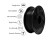 Black 1kg PLA 3D Printer Filament 1.75mm