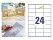 A4 Labels Sticker 24's 100 Sheets