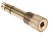 Gold Plated Headphone Adapter for 3.5mm Jack to 6.3mm Jack