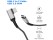 NZ PD 60W USB-C Braided Cable 2m - Fast Charge 20V/3A