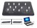 Blue LED Black Ultra Slim Laptop Cooling Pad