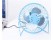 Mini USB Fan Desk Cooling Fan Portable Fan Green