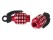 Hand Grenade Valve Dust Caps Motor Bike BMX Car - Red