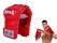 Red PU Leather Boxing Punching Gloves