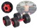 10kg Exercise Fitness Adjustable Rubber Weights Dumbbel (Black)