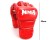 Red PU Leather Boxing Punching Gloves