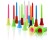 50-Pack 83mm Plastic Golf Tees for Golfers