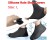 Waterproof Reusable Shoe Covers L - Black, Anti-Slip Latex NZ