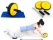 AB Wheel Body Exerciser Roller + Knee Mat