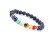 7 Chakra Lava Rock Bracelet Yoga Bracelet