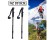 Anti-Shock Hiking Trekking Walking Stick Pole - Black
