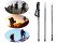 Anti-Shock Hiking Trekking Walking Stick Pole - Black
