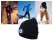 LED Headlight Beanie for Camping/ Hiking - Black