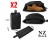 2pcs Travel Shoe Bag – Black