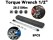 5 PCS 1 / 2 Drive Click Torque Wrench Spanner 28-210Nm