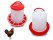 Poultry Bird Chicken Drinker 6L and 3kg Feeder