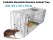 Foldable Humane Live Animal Trap Cage 94x34x37cm