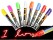8 x Erasable Fluorescent Window Markers set