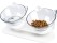 Cat Food Water Bowl Cat-Shaped Raised Non-Slip Food Bowl