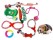 Pack of 10 Dog Toy Set Pet Dog Rope Gift Chew Cotton Plush