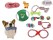 11-Pack Dog Chew Toy Set Cotton Plush Pet Teething Training Toys