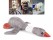 Wild Goose Squeaker Toy Pet Chew Toy for Dog/Cat (Grey)