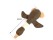 Wild Goose Squeaker Toy Pet Chew Toy Brown for Dog/Cat (Brown)