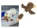 Wild Goose Squeaker Toy Pet Chew Toy Brown for Dog/Cat (Brown)