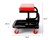Garage Work Seat Repair Stool Swivel Workshop Chair w/ 4 Wheels