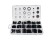 125PCS 18 Sizes Rubber Grommet Eyelet Ring Gasket Assortment Kit