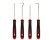 4pcs Automotive Hook & Pick Set - O-Ring Oil Seal Remover