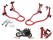 Motorcycle Wheel Lift Stands, Front & Rear Stand