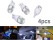 Car Interior Exterior LED Light Bulb T10 x4 WHITE