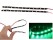 30cm 12 LED Waterproof Flexible Light Strip x 2 Green