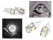 Car Interior Exterior LED Light Bulb T10 x4 WHITE