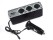 12V Car Cigarette Lighter Splitter w/ 3 Sockets & USB