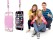 Smartphone Lanyard with Card Slot Logo- Pink