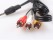 3.5mm Jack Composite AV 3-RCA AUDIO/VIDEO Cable