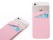 Pink Self Adhesive Credit Card Wallet for Smartphones